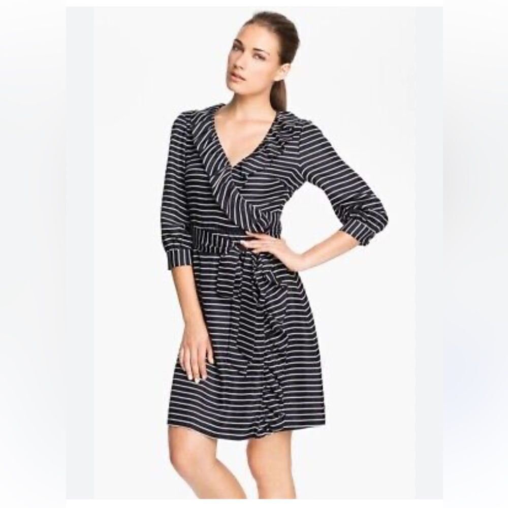 Kate Spade Daniella Striped Wrap Dress